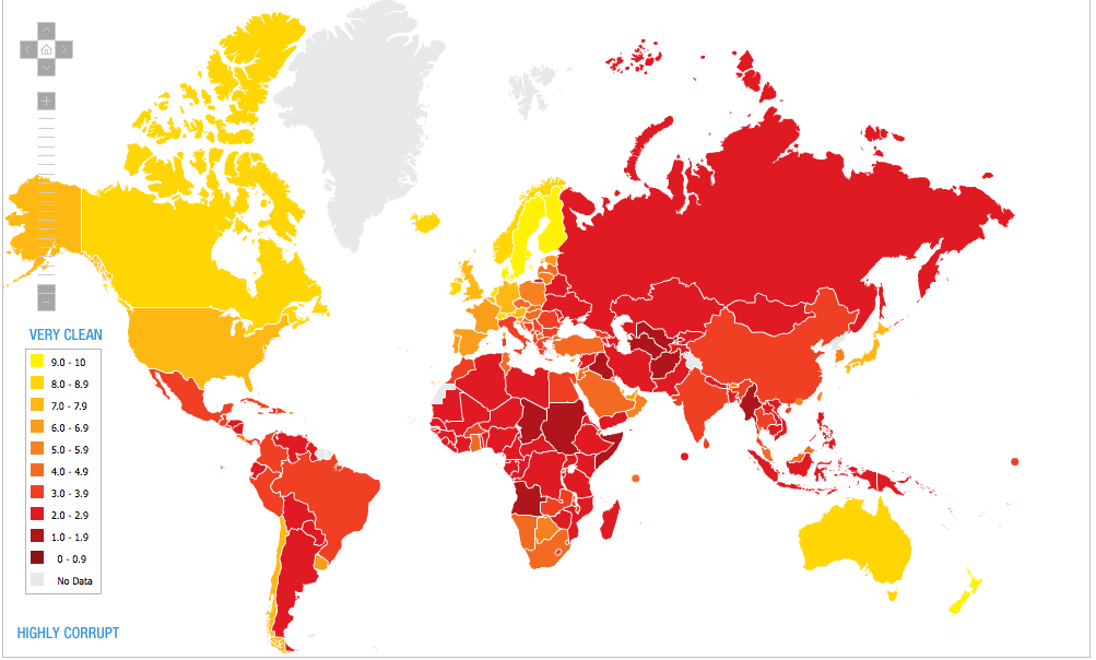 Uruguay and Chile, least corrupt countries in Latin America