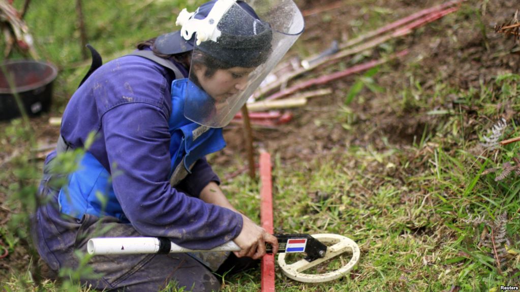 Colombia aims to rid country of landmines by 2021