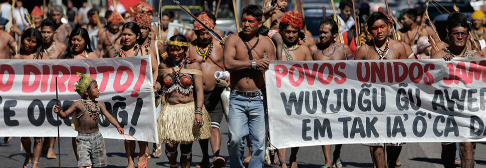 Thousands of indigenous protest in Brasilia