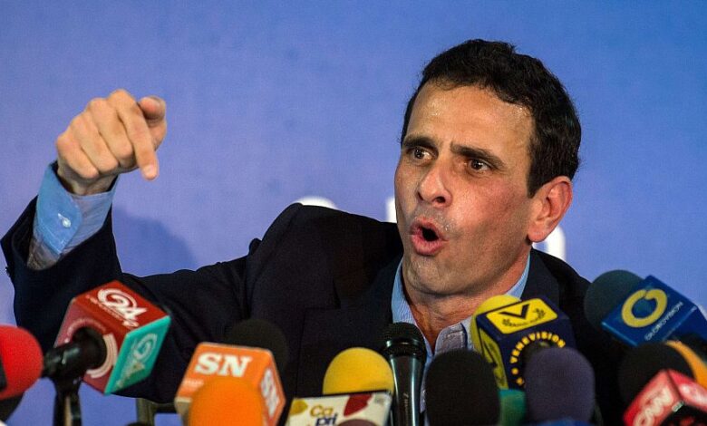 Sigue apriete de Maduro: inhabilitación electoral de Capriles por 15 años