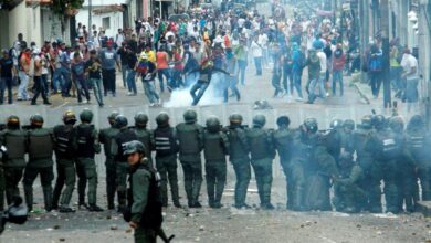 State violence at opposition protests in Venezuela