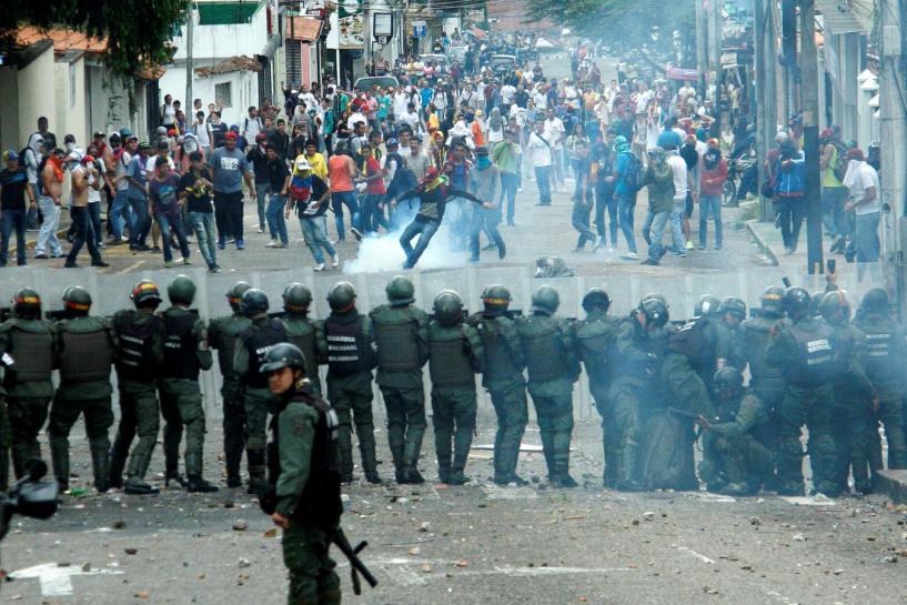 State violence at opposition protests in Venezuela