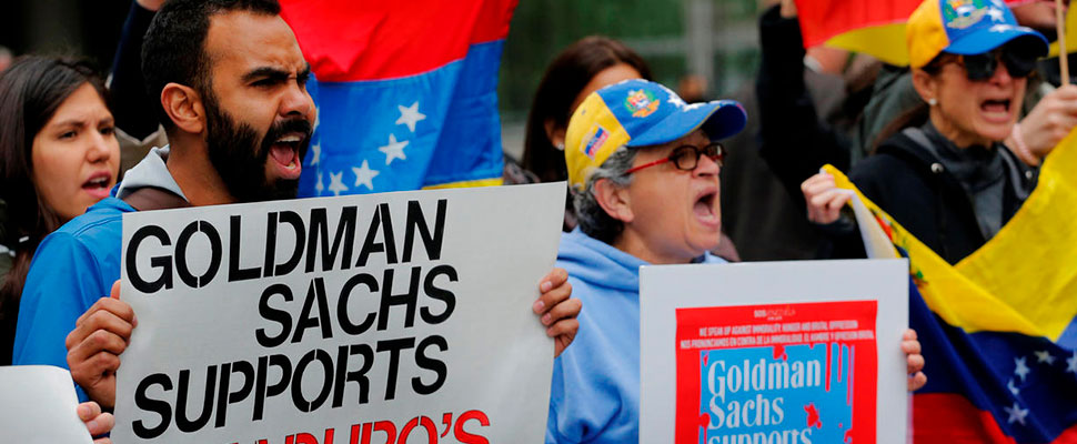 Goldman Sachs accused of ‘funding immorality’ in Venezuela debt deal