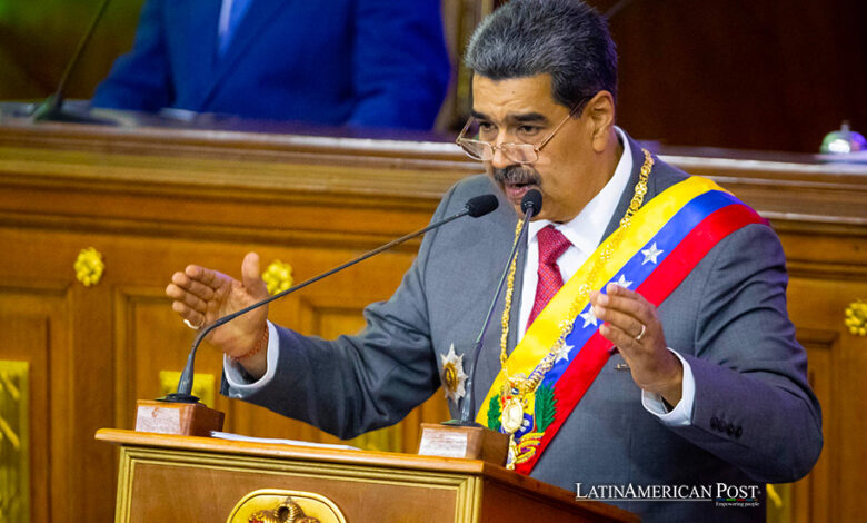El presidente venezolano, Nicolás Maduro, presenta su rendición de cuentas ante la Asamblea Nacional (AN, Parlamento)