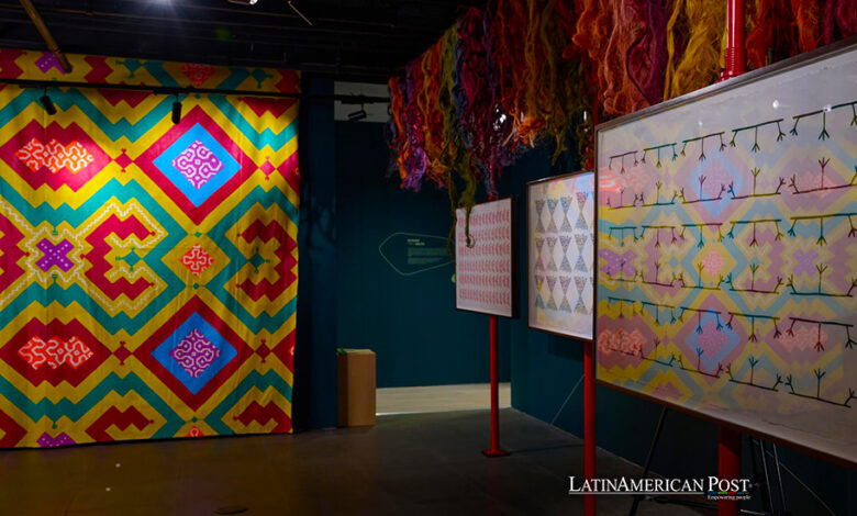 Algunas de las obras de la peruana Olinda Silvano y que forman parte de la exposición 'Amazonía: un Hub de BioCreatividad'