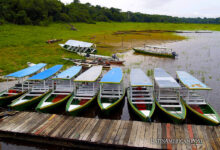 Barcos en el Río Amazonas