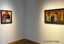 • Fotografía que muestra las obras 'Maternidad' (1927) y 'El corrido' (1926) del pintor Manuel Rodríguez Lozano (1896 -1971)