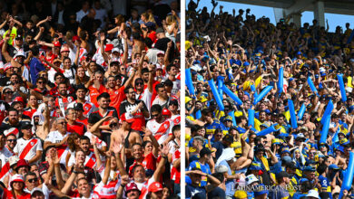 Hinchas de Boca Junnors y River Plate