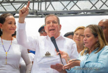 El candidato presidencial de la Plataforma Unitaria Democrática (PUD), Edmundo González Urrutia