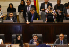 debate del proyecto de ley para prohibir las corridas de toros en Bogotá (Colombia).