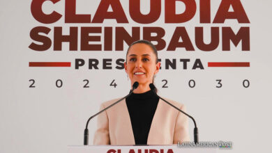 Fotografía cedida por la Casa de Campaña de Claudia Sheinbaum, que muestra a la presidenta electa de México, Claudia Sheinbaum