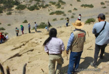 Ruinas de antiguos templos peruanos desenterradas por arqueólogos