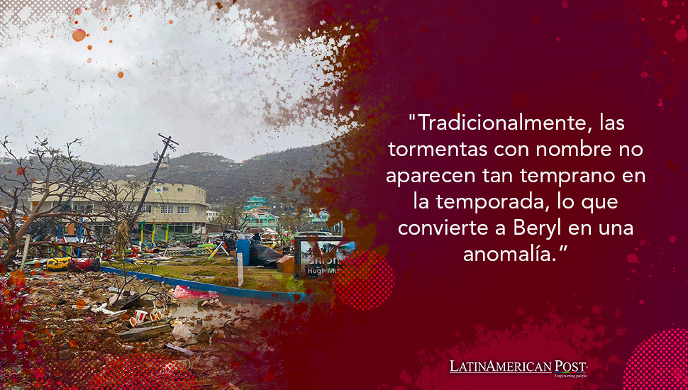 La llegada anticipada de la histórica tormenta Beryl genera alarma sobre futuras tormentas en América Latina y el Caribe