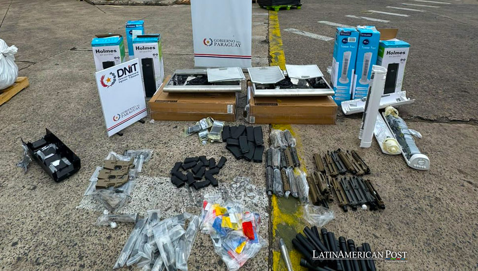 Paraguay Seizes Over 200 Heavy Weapon Parts in Major Operation