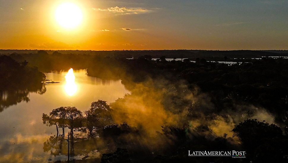 Fotografía de archivo del 14 de junio de 2024 del Río Urubú, en la Amazonía brasileña (Brasil).