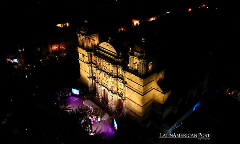 La Catedral de Oaxaca, México, brilla con innovación en iluminación ecológica