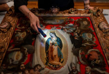 Mexico’s Virgin of Guadalupe Lights Madrid and Bridges Centuries of Shared Faith