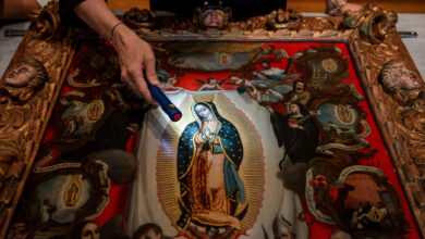 Mexico’s Virgin of Guadalupe Lights Madrid and Bridges Centuries of Shared Faith