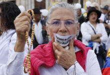 Colombians Protest Calmly As Rebel Attacks Jolt Election Season
