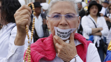 Colombians Protest Calmly As Rebel Attacks Jolt Election Season