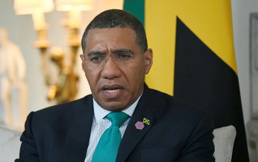 El primer ministro de Jamaica, Andrew Holness. EFE/Neil Hall